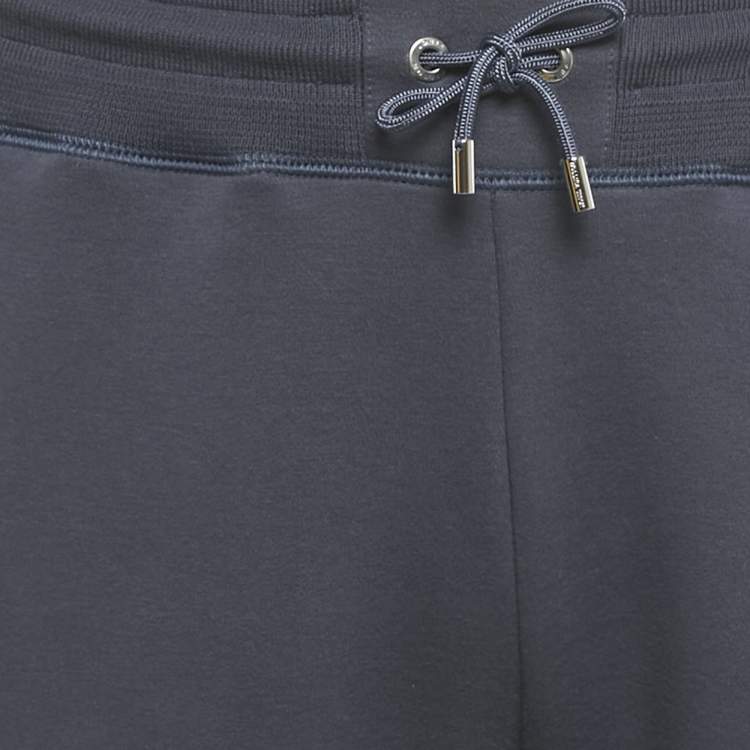 Pre Owned Louis Vuitton Blue Cotton Knit Joggers M
