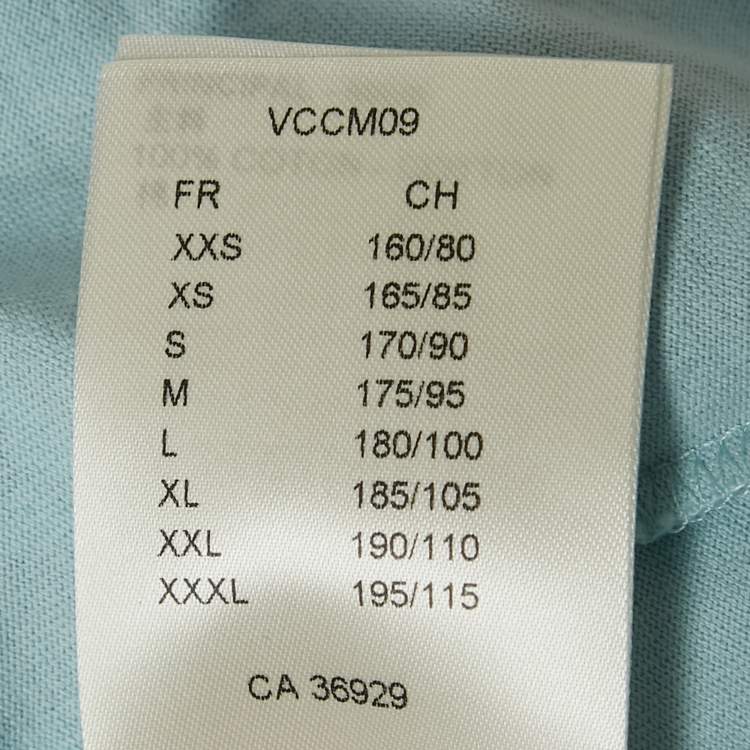 Pre Owned Louis Vuitton Blue Gradient Monogram Print Cotton T-Shirt XL