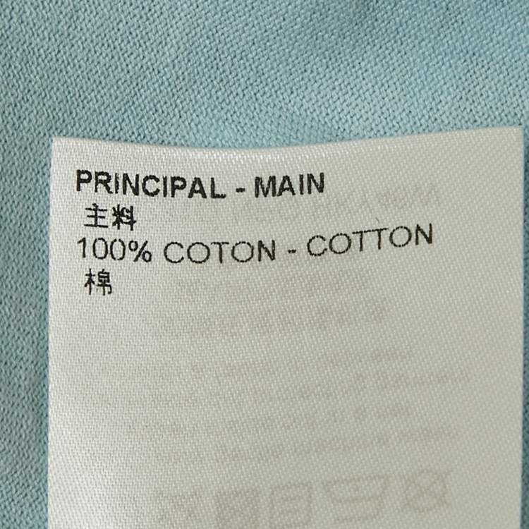 Pre Owned Louis Vuitton Blue Gradient Monogram Print Cotton T-Shirt XL