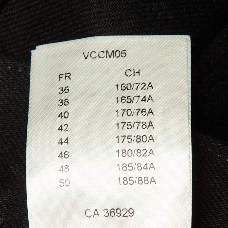 Pre Owned Louis Vuitton Black Monogram Patch Denim Carpenter jeans M/Waist 30"