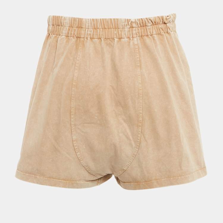مملوكة مسبقًا Louis Vuitton Light Brown Elasticated Waist Shorts L
