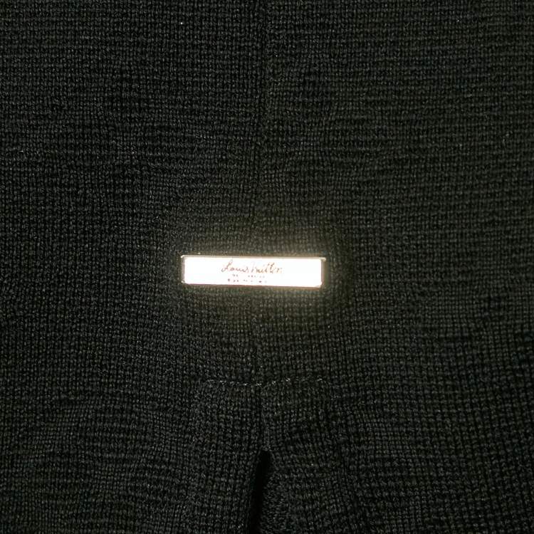 Pre Owned Louis Vuitton Black Monogram Cotton 3D Pocket T-Shirt L