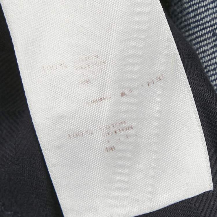 Pre Owned Louis Vuitton Blue Straight Leg Denim Jeans XL Waist 35"