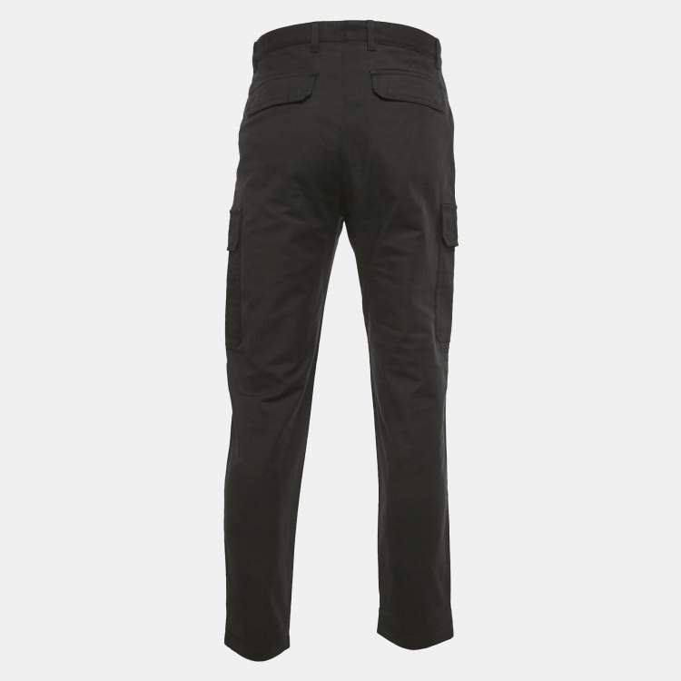 Pre Owned Louis Vuitton Black Cotton Cargo Pants M