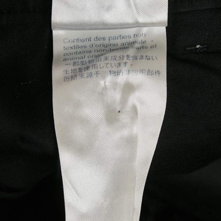 Pre Owned Louis Vuitton Black Cotton Cargo Pants M