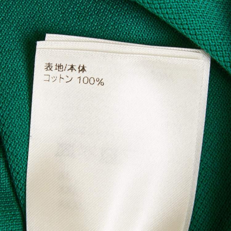 Pre Owned Louis Vuitton Green Damier Cotton Crewneck T-Shirt XL