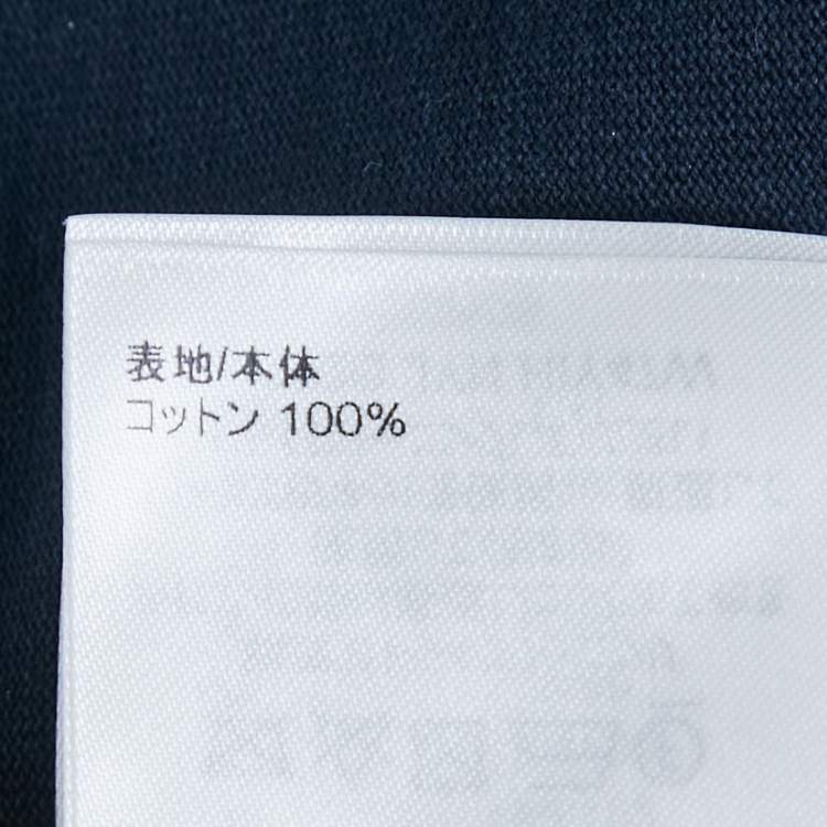 Pre Owned Louis Vuitton Blue Cotton Jersey Crewneck T-Shirt XL