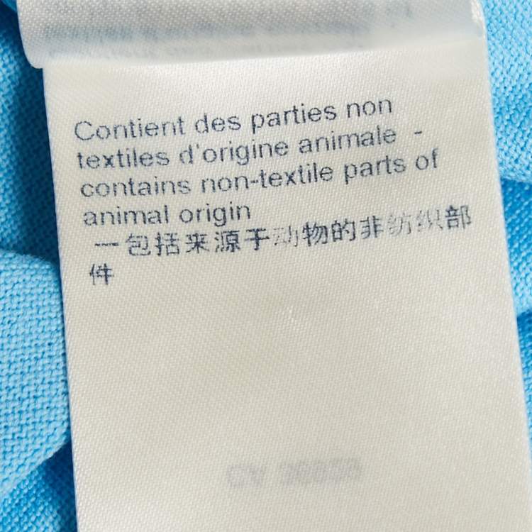 Pre Owned Louis Vuitton Blue Damier Pique Polo T-Shirt XL