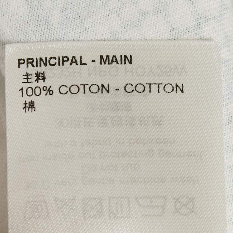 Pre Owned Louis Vuitton x Yayoi Kusama White Pumpkin Print Jersey T-Shirt M