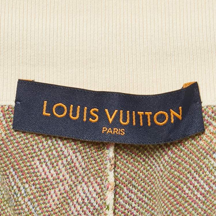 Pre Owned Louis Vuitton Beige Graphic Floral Monogram Jacquard Shorts M