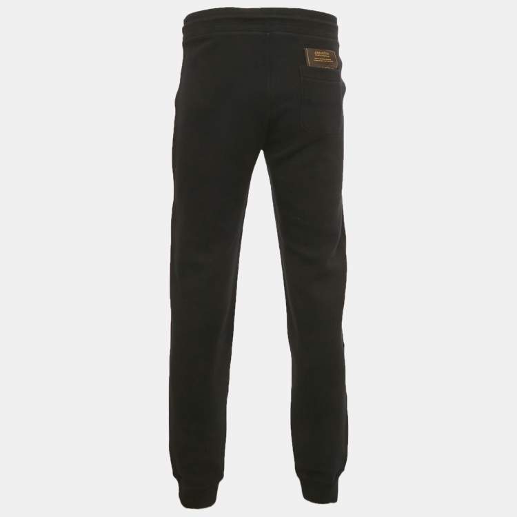 Pre Owned Louis Vuitton Black Cotton Knit Joggers L