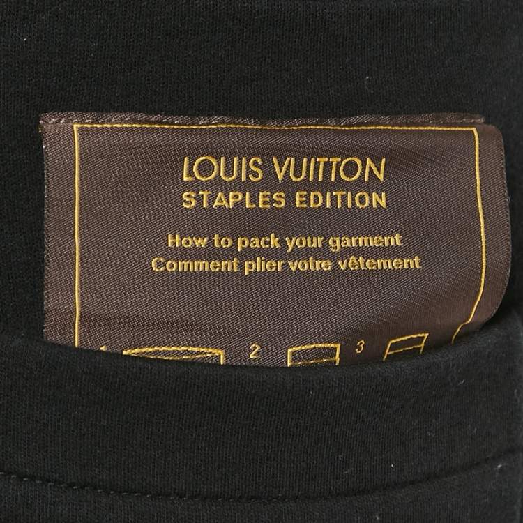 Pre Owned Louis Vuitton Black Cotton Knit Joggers L