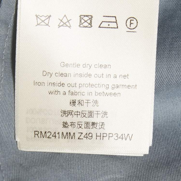 Pre Owned Louis Vuitton Blue Monogram Print Silk Shorts XL