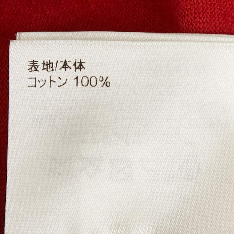 Pre Owned Louis Vuitton Red Cotton Crew Neck T-Shirt XL