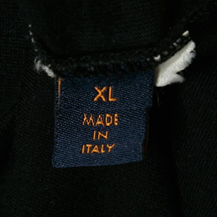 Pre Owned Louis Vuitton Black LV Print Jersey T-Shirt XL