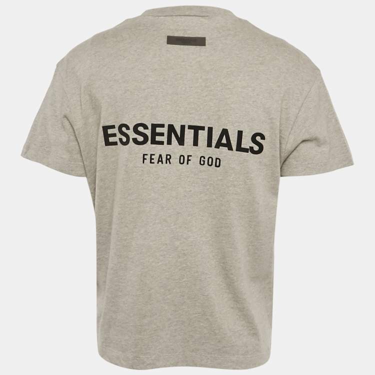 Pre Owned Louis Vuitton Staples Edition Dark Grey Cotton Inside Out Oversized T-Shirt S