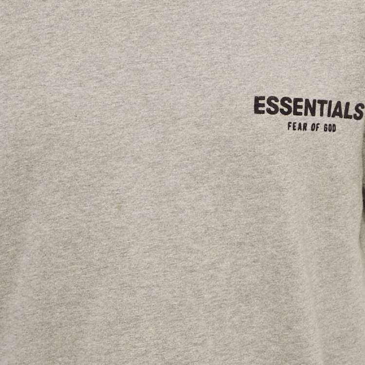 Pre Owned Louis Vuitton Staples Edition Dark Grey Cotton Inside Out Oversized T-Shirt S