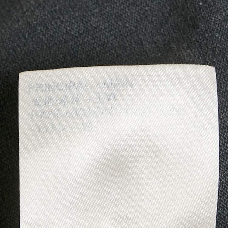 Pre Owned Louis Vuitton Staples Edition Dark Grey Cotton Inside Out Oversized T-Shirt S
