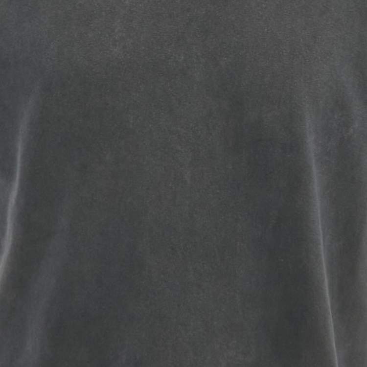 Pre Owned Louis Vuitton Staples Edition Dark Grey Cotton Inside Out Oversized T-Shirt S