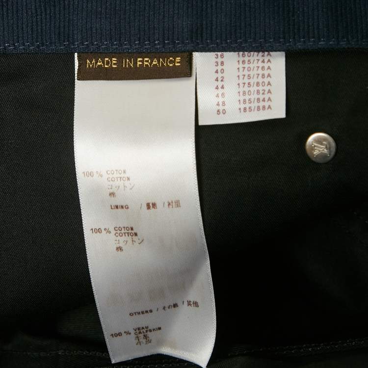 Pre Owned Louis Vuitton Black Cotton Regular Fit Pants L