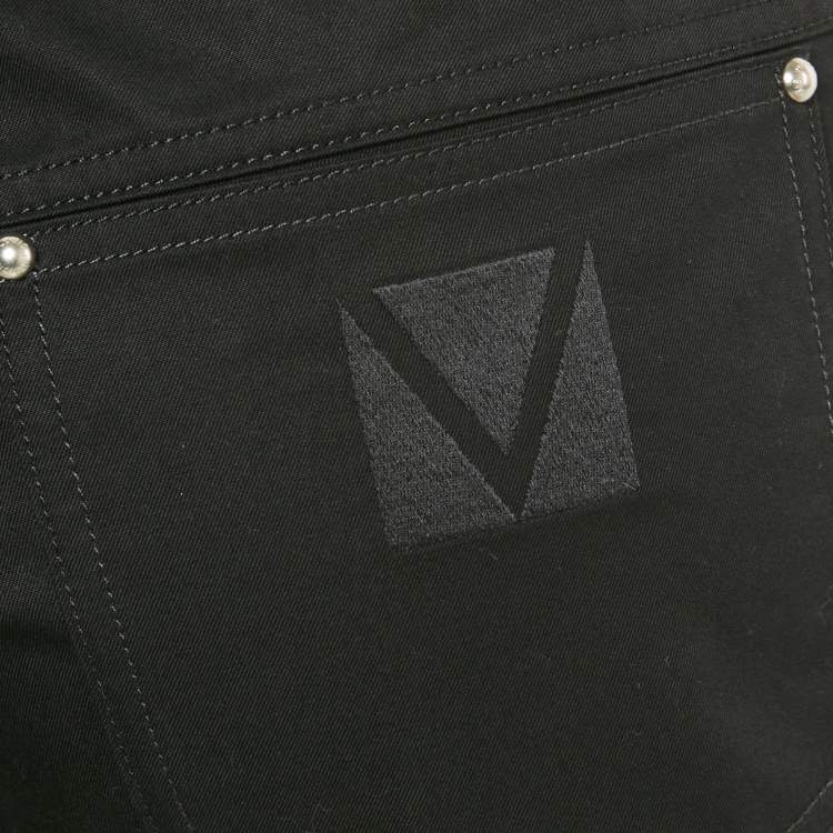 Pre Owned Louis Vuitton Black Cotton Regular Fit Pants L