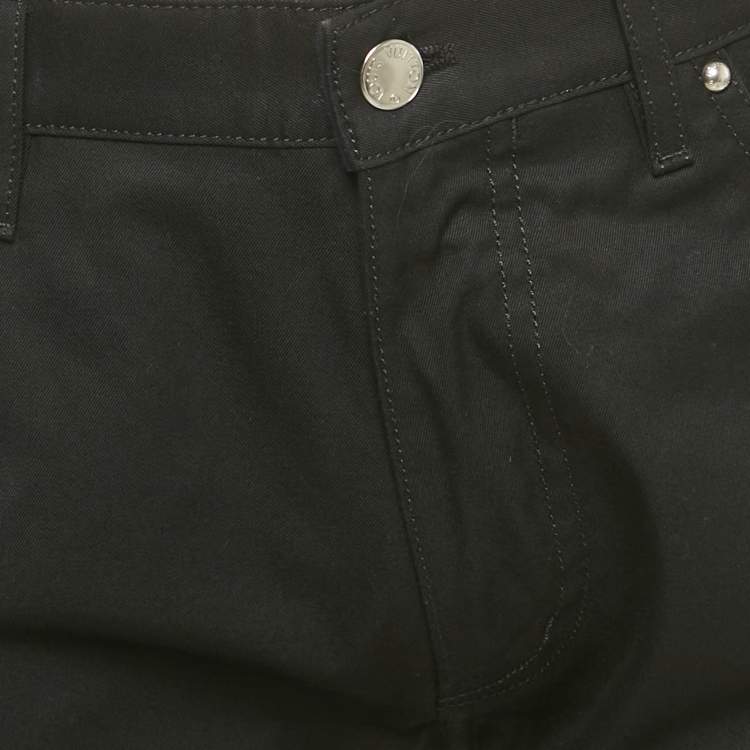 Pre Owned Louis Vuitton Black Cotton Regular Fit Pants L