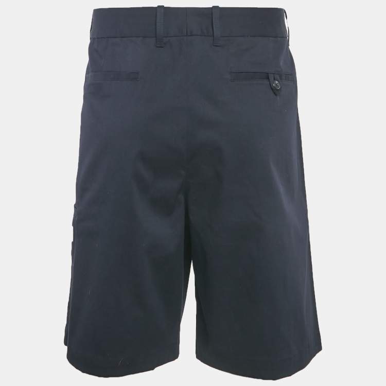 Pre Owned Louis Vuitton Navy Blue Cotton Short XS