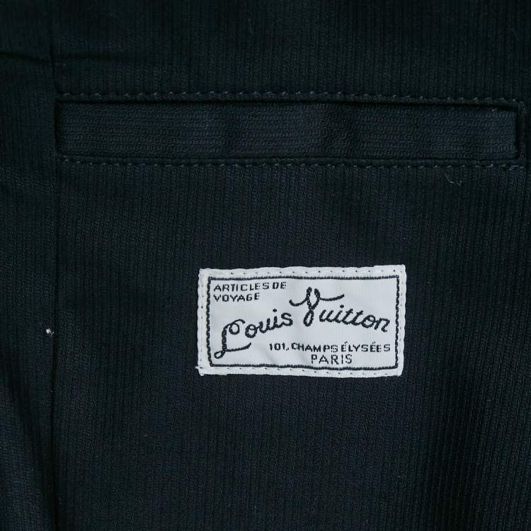 Pre Owned Louis Vuitton Navy Blue Cotton Short XS