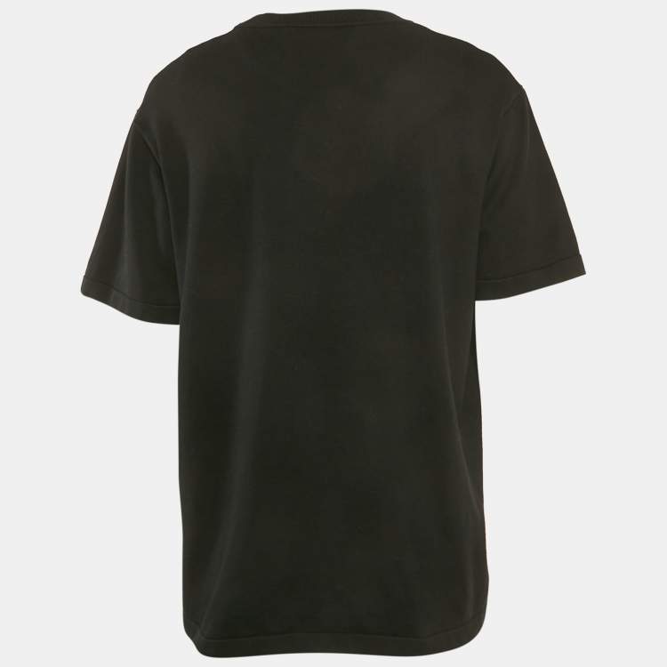 Pre Owned تي شيرت لوي فيتون جيرسي دامير أبيض برقبة مستديرة مقاس صغير