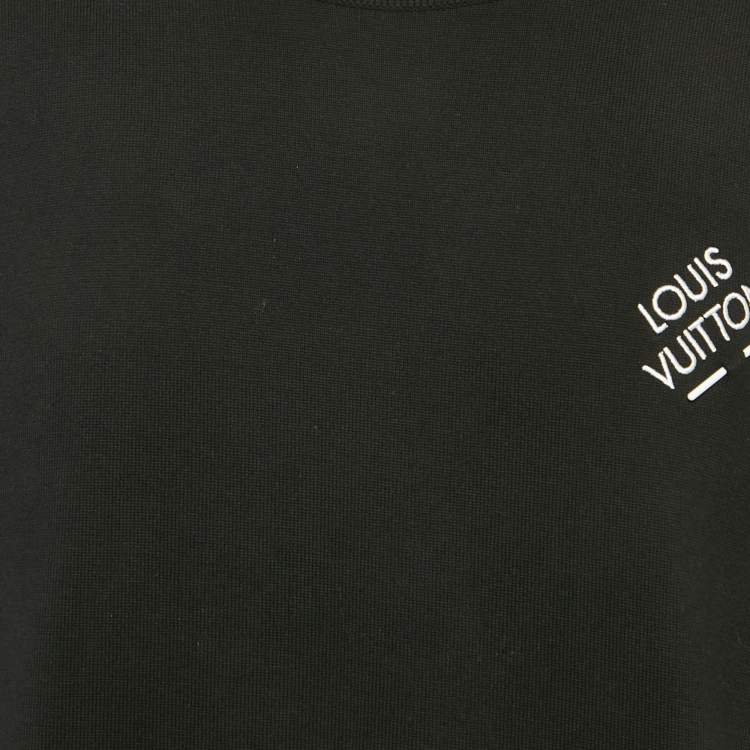 Pre Owned تي شيرت لوي فيتون جيرسي دامير أبيض برقبة مستديرة مقاس صغير