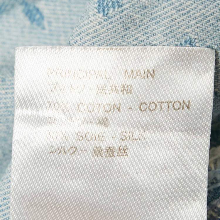 مملوكة مسبقًا Louis Vuitton X Supreme Blue Monogram Denim Trucker Jacket XL