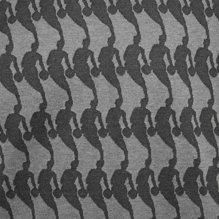 مملوكة مسبقًا Louis Vuitton Grey Wool Blend Logo Detail Sweatshirt S