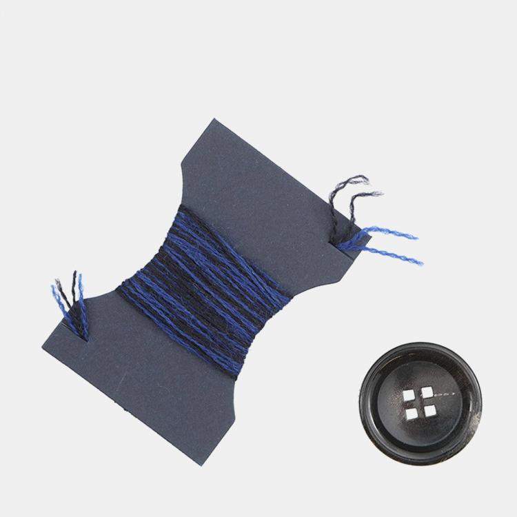 Pre Owned Louis Vuitton Monogram Jacket Navy Wool 100%  Size S 