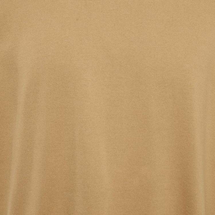 مملوكة مسبقًا Louis Vuitton Beige Monogram Sleeve Cotton Knit T-Shirt 4L