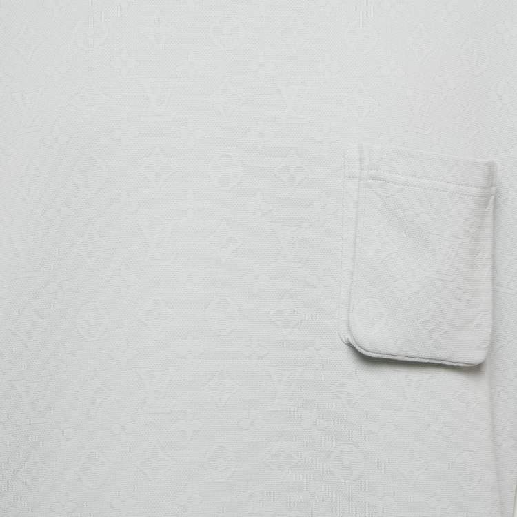 Pre Owned Louis Vuitton Blue Monogram Cotton 3D Pocket T-Shirt 4L