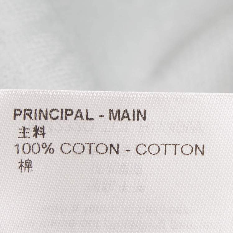 Pre Owned Louis Vuitton Blue Monogram Cotton 3D Pocket T-Shirt 4L