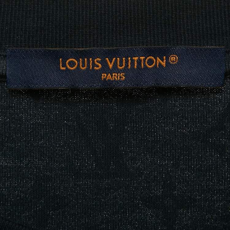 مملوكة مسبقًا Louis Vuitton Navy Blue Monogram Gradient Jersey T-Shirt 5L