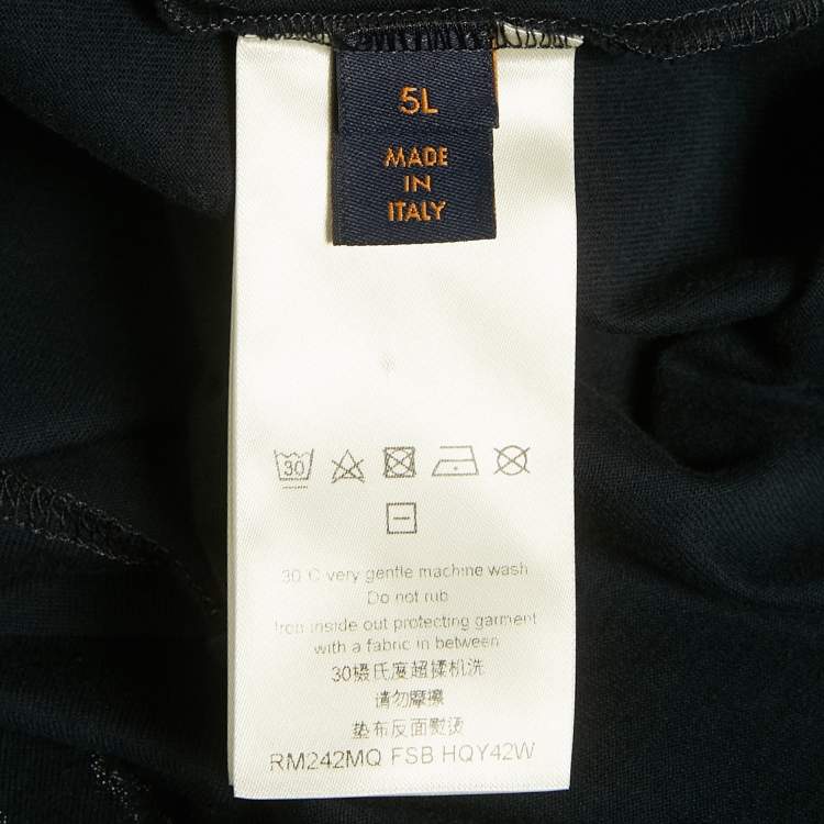 مملوكة مسبقًا Louis Vuitton Navy Blue Monogram Gradient Jersey T-Shirt 5L