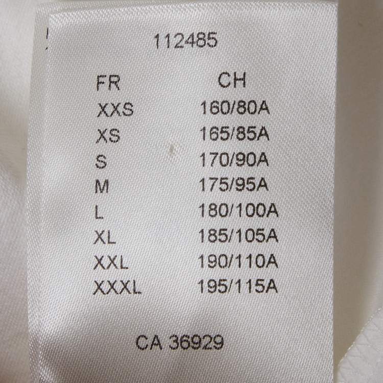 Pre Owned Louis Vuitton White LV Embossed Jersey T-Shirt XXL