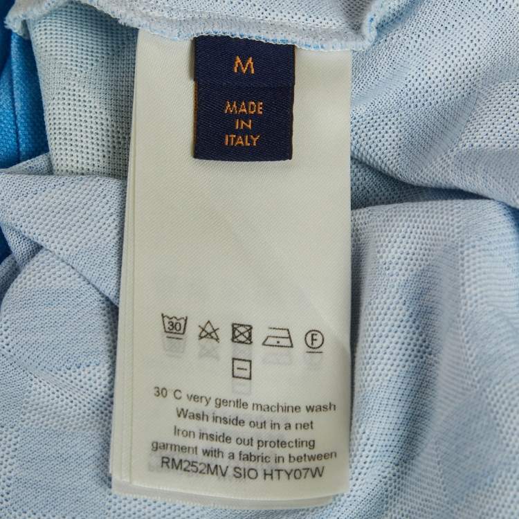 Pre Owned Louis Vuitton Multicolour Pique Damier Gradient T-Shirt M