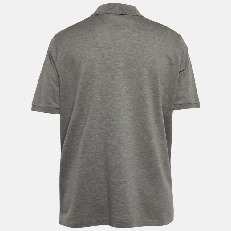 Pre Owned Louis Vuitton Grey Cotton Polo T-Shirt XXL