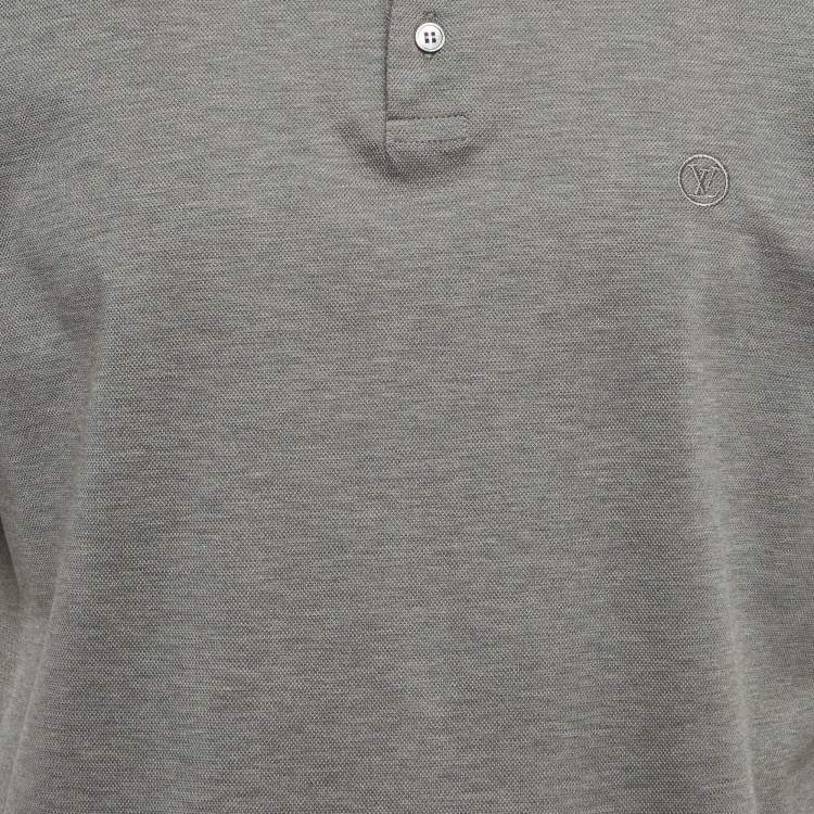 Pre Owned Louis Vuitton Grey Cotton Polo T-Shirt XXL