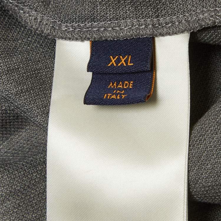Pre Owned Louis Vuitton Grey Cotton Polo T-Shirt XXL