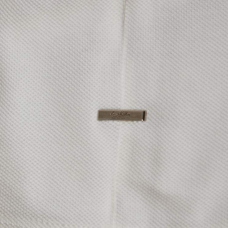 Pre Owned Louis Vuitton White Cotton Polo T-Shirt XL