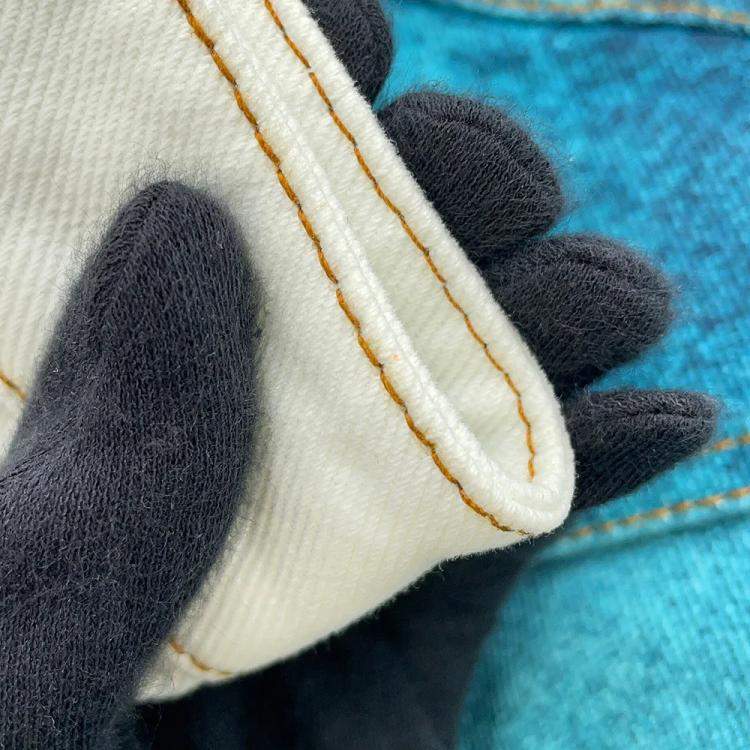 Pre Owned Louis Vuitton Spray Denim Jacket Size 48 Blue/White U14 Hoa10W Cotton100%