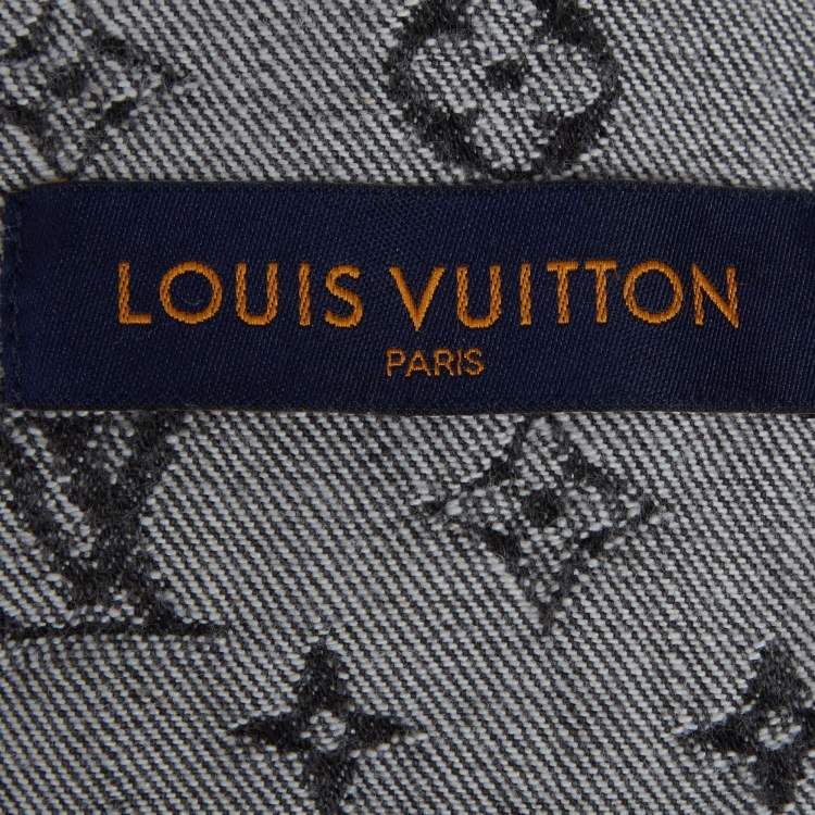 Pre Owned Louis Vuitton X Nigo Grey Denim Monogram Jacket M