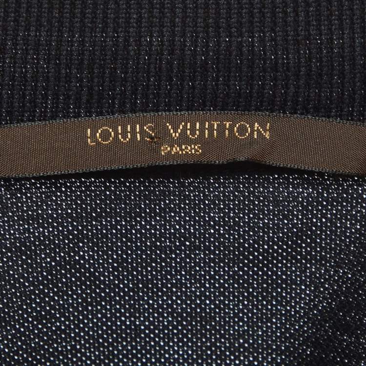 Pre Owned Louis Vuitton Black Cotton Polo T-Shirt XL