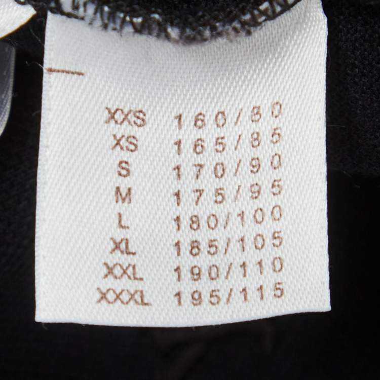 Pre Owned Louis Vuitton Black Cotton Polo T-Shirt XL