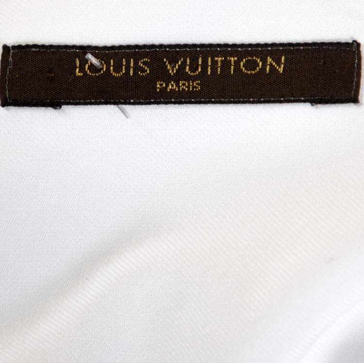 Pre Owned Louis Vuitton White Cotton Long Sleeve Shirt M