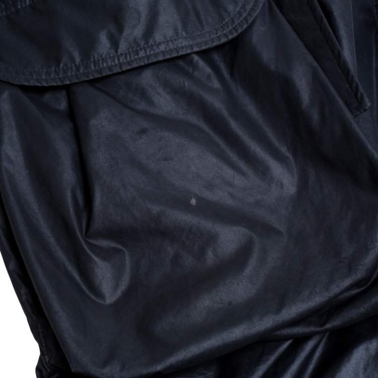 Pre Owned Louis Vuitton Dark Navy Quilt Detail Detachable Hooded Parka XXL